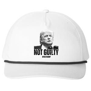 Free Trump. Trump Not Guilty, Pro Trump Supporter Snapback Five-Panel Rope Hat