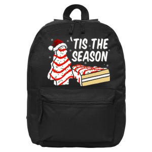 Funny Tis The Season Design xmas Tree Cakes Debbie  16 in Basic Backpack