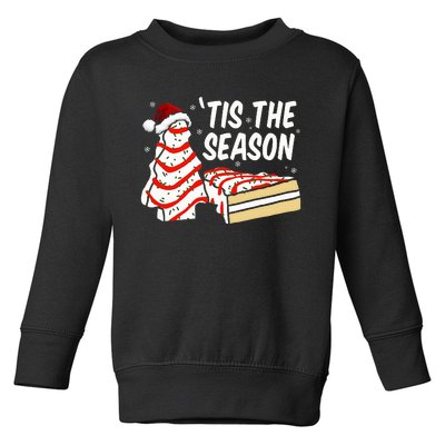 Funny Tis The Season Design xmas Tree Cakes Debbie  Toddler Sweatshirt