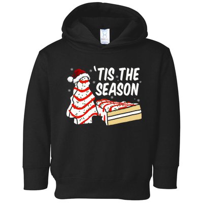 Funny Tis The Season Design xmas Tree Cakes Debbie  Toddler Hoodie