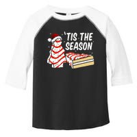 Funny Tis The Season Design xmas Tree Cakes Debbie  Toddler Fine Jersey T-Shirt