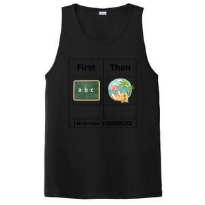 First Teach Then Beach First Teach Then Beach Funny Teacher Meaningful Gift PosiCharge Competitor Tank