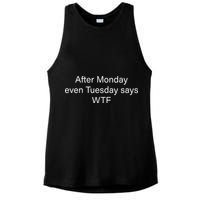 Funny T Text Ai Ladies PosiCharge Tri-Blend Wicking Tank