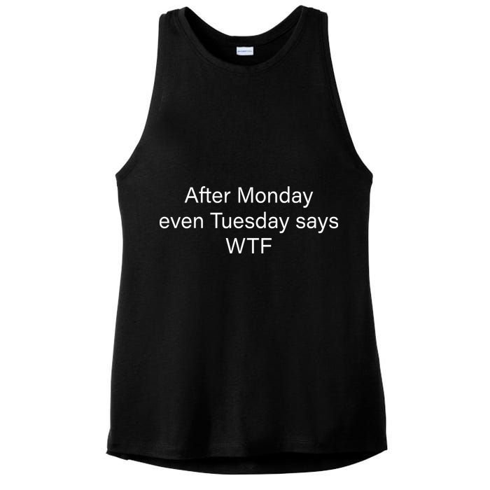 Funny T Text Ai Ladies PosiCharge Tri-Blend Wicking Tank