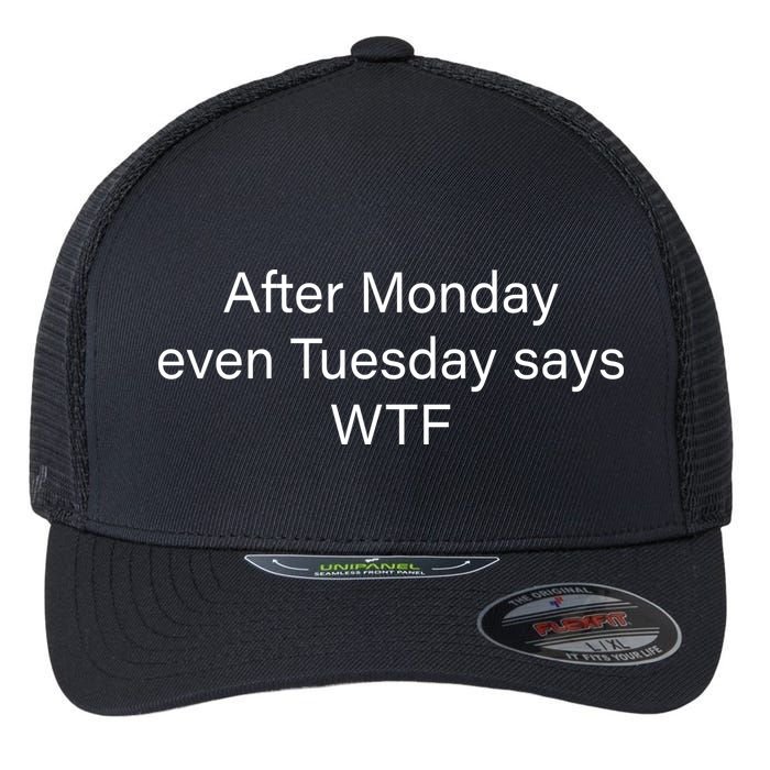 Funny T Text Ai Flexfit Unipanel Trucker Cap