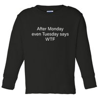Funny T Text Ai Toddler Long Sleeve Shirt