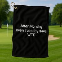 Funny T Text Ai Golf Towel