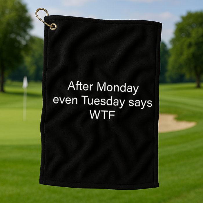 Funny T Text Ai Golf Towel