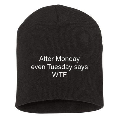 Funny T Text Ai Short Acrylic Beanie