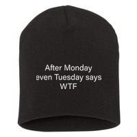Funny T Text Ai Short Acrylic Beanie