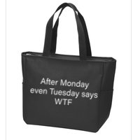Funny T Text Ai Zip Tote Bag