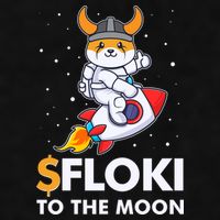 Floki To The Moon Floki Inu Cryptocurrency Bitcoin Ladies PosiCharge Tri-Blend Wicking Tank