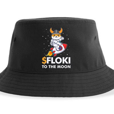 Floki To The Moon Floki Inu Cryptocurrency Bitcoin Sustainable Bucket Hat