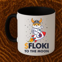 Floki To The Moon Floki Inu Cryptocurrency Bitcoin Mug