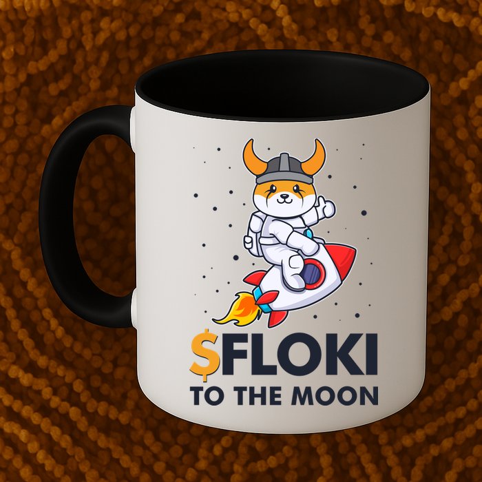 Floki To The Moon Floki Inu Cryptocurrency Bitcoin Mug