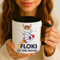 Floki To The Moon Floki Inu Cryptocurrency Bitcoin Mug