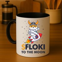 Floki To The Moon Floki Inu Cryptocurrency Bitcoin Mug