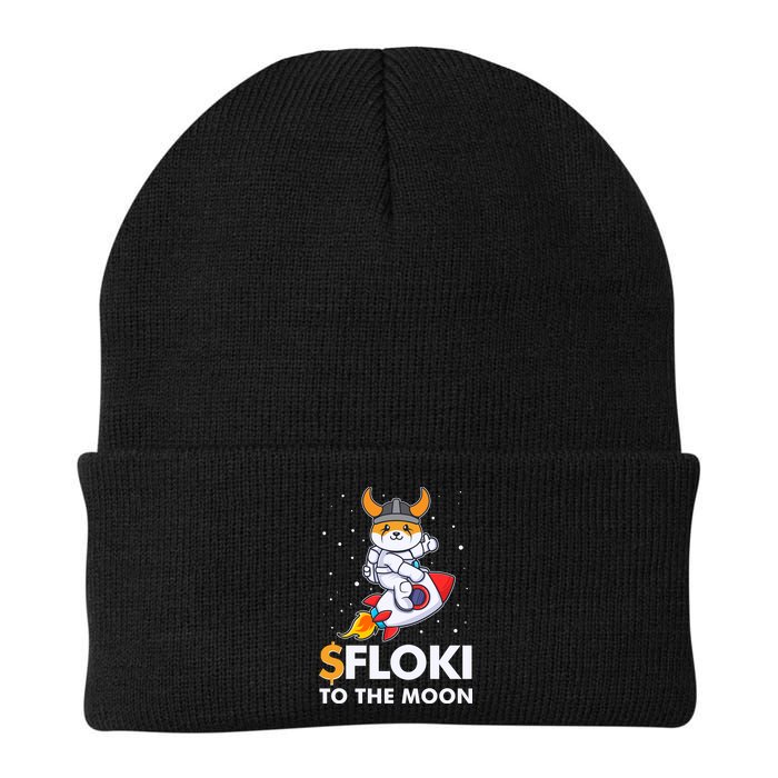 Floki To The Moon Floki Inu Cryptocurrency Bitcoin Beanie