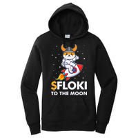 Floki To The Moon Floki Inu Cryptocurrency Bitcoin Women's Pullover Hoodie