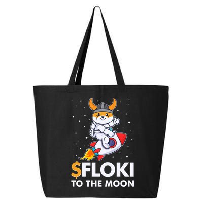 Floki To The Moon Floki Inu Cryptocurrency Bitcoin 25L Jumbo Tote