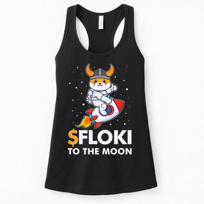 Floki To The Moon Floki Inu Cryptocurrency Bitcoin Womens Tank Top