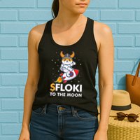 Floki To The Moon Floki Inu Cryptocurrency Bitcoin Womens Tank Top