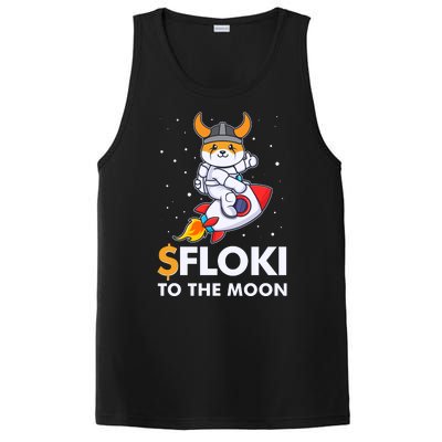 Floki To The Moon Floki Inu Cryptocurrency Bitcoin PosiCharge Competitor Tank