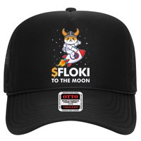 Floki To The Moon Floki Inu Cryptocurrency Bitcoin Trucker Hat