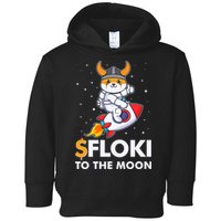 Floki To The Moon Floki Inu Cryptocurrency Bitcoin Toddler Hoodie