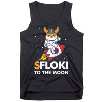 Floki To The Moon Floki Inu Cryptocurrency Bitcoin Tank Top