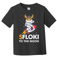 Floki To The Moon Floki Inu Cryptocurrency Bitcoin Toddler T-Shirt