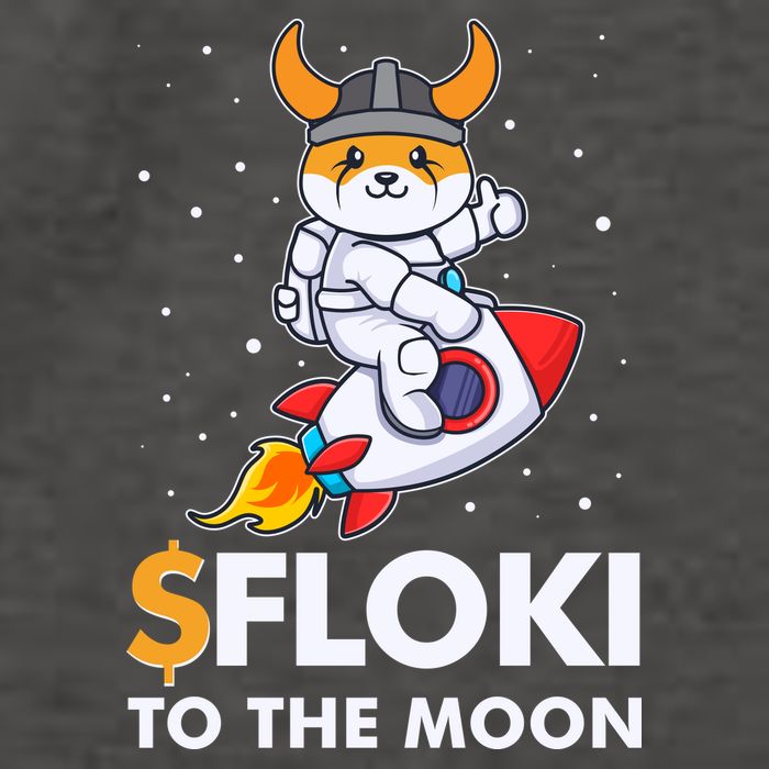 Floki To The Moon Floki Inu Cryptocurrency Bitcoin Vector Backpack