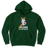 Floki To The Moon Floki Inu Cryptocurrency Bitcoin Hoodie
