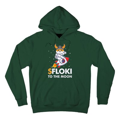 Floki To The Moon Floki Inu Cryptocurrency Bitcoin Hoodie