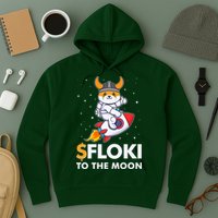 Floki To The Moon Floki Inu Cryptocurrency Bitcoin Hoodie