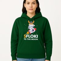 Floki To The Moon Floki Inu Cryptocurrency Bitcoin Hoodie
