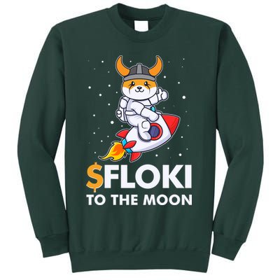 Floki To The Moon Floki Inu Cryptocurrency Bitcoin Sweatshirt