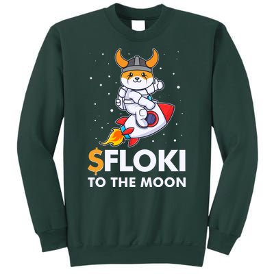 Floki To The Moon Floki Inu Cryptocurrency Bitcoin Sweatshirt