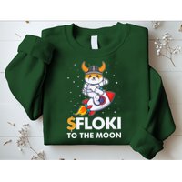 Floki To The Moon Floki Inu Cryptocurrency Bitcoin Sweatshirt