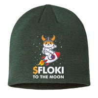 Floki To The Moon Floki Inu Cryptocurrency Bitcoin Sustainable Beanie