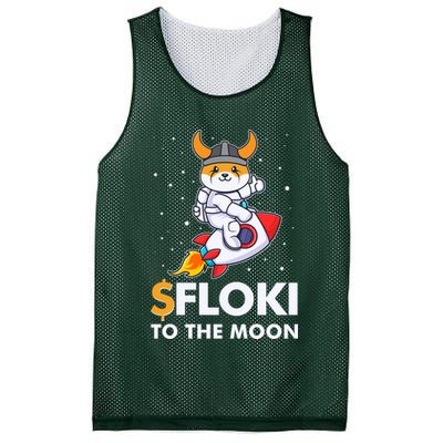 Floki To The Moon Floki Inu Cryptocurrency Bitcoin Mesh Reversible Basketball Jersey Tank