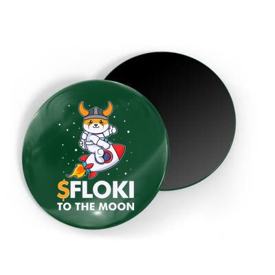 Floki To The Moon Floki Inu Cryptocurrency Bitcoin Magnet