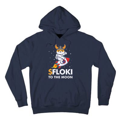 Floki To The Moon Floki Inu Cryptocurrency Bitcoin Tall Hoodie