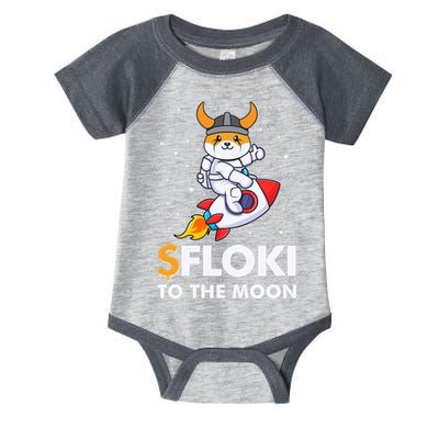 Floki To The Moon Floki Inu Cryptocurrency Bitcoin Infant Baby Jersey Bodysuit