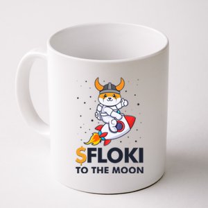 Floki To The Moon Floki Inu Cryptocurrency Bitcoin Coffee Mug