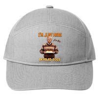 Funny Trump Thanksgiving IM Just Here For The Deviled Eggs 7-Panel Snapback Hat
