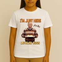 Funny Trump Thanksgiving IM Just Here For The Deviled Eggs T-Shirt