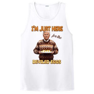 Funny Trump Thanksgiving IM Just Here For The Deviled Eggs PosiCharge Competitor Tank