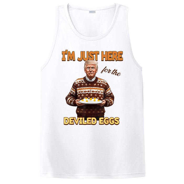 Funny Trump Thanksgiving IM Just Here For The Deviled Eggs PosiCharge Competitor Tank