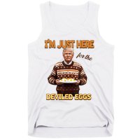 Funny Trump Thanksgiving IM Just Here For The Deviled Eggs Tank Top